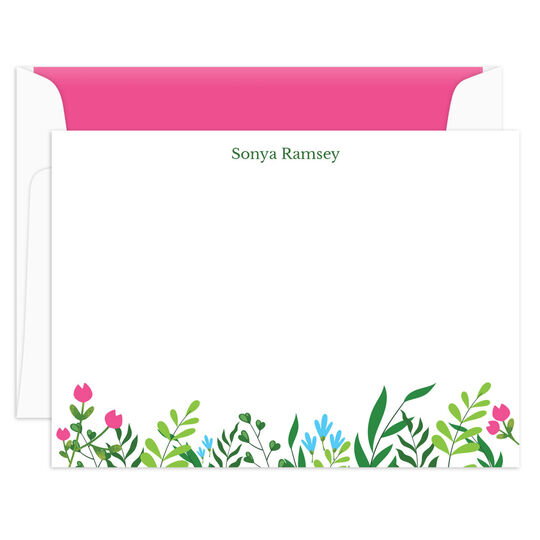 Greenery Flat Note Cards